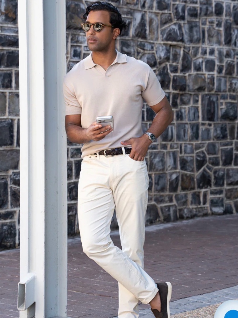 Collars&Co. Mens XL | The Maranello Mid-Weight | Cotton & Silk Polo | NWT